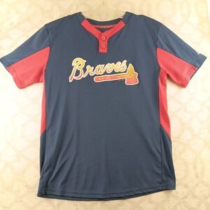 Majestic Atlanta Braves Youth XL Baseball Jersey Number 7 Cool‎ Base